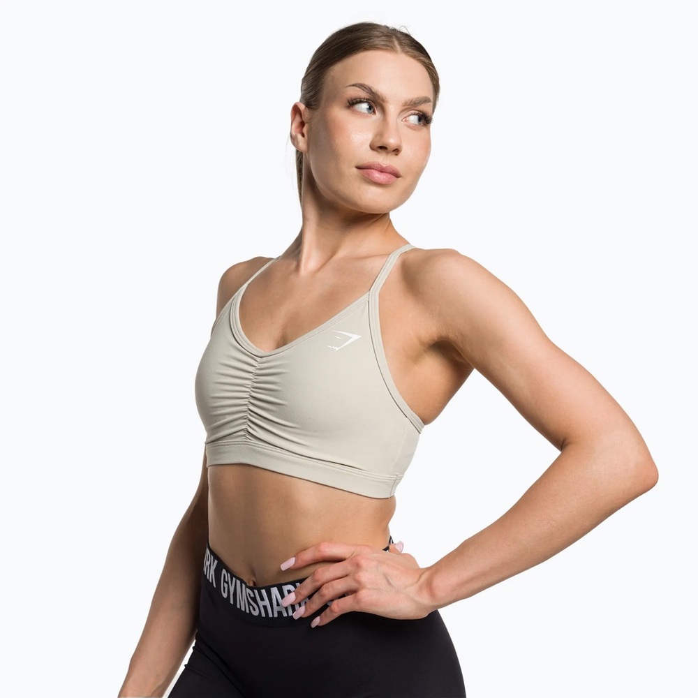 Gymshark Ruched Sports Bra - Grey